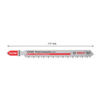 Bosch T301CHM EXPERT Clean Jigsaw Blades for Plastic 117mm