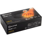 Mercator Ideall Grip+ Orange Nitrile Gloves (Size 8, Medium) (50 Pieces)