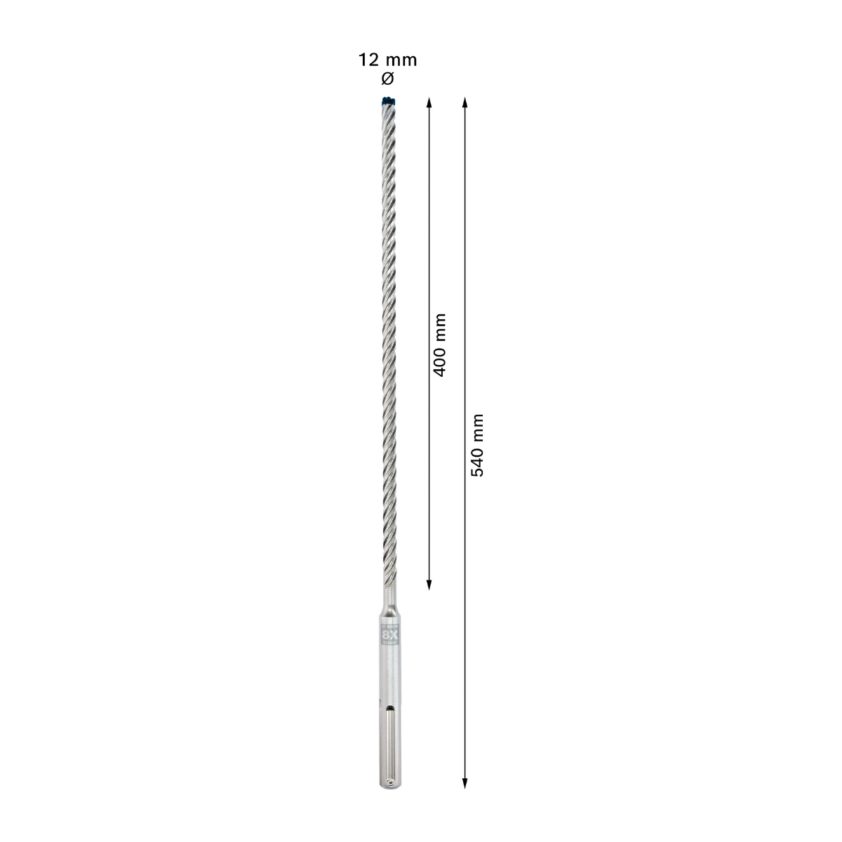 Bosch 2608900202 EXPERT SDS Max-8X Drill Bit 12 x 400 x 540mm