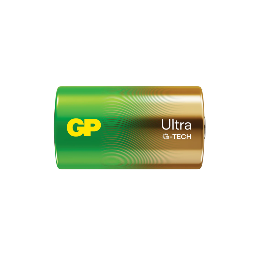 GP Ultra Alkaline D Batteries (Box of 2)
