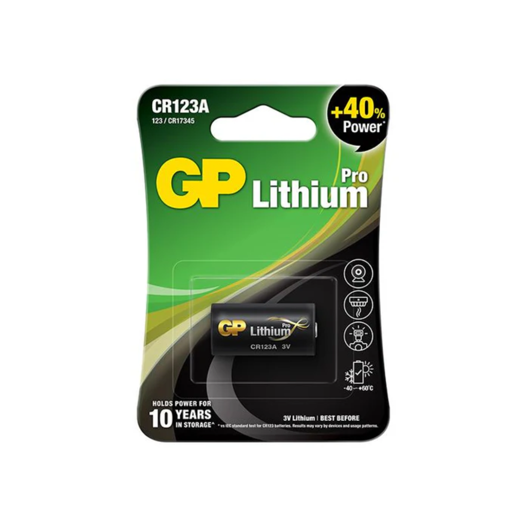 GP Pro CR123A 3V Lithium Battery (1 Pack)