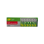 GP Super Alkaline AA Batteries (12 Pack) - Merchandising Box of 24