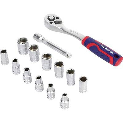 Workpro WP202584 1/4" Drive Socket Set (14 Piece)
