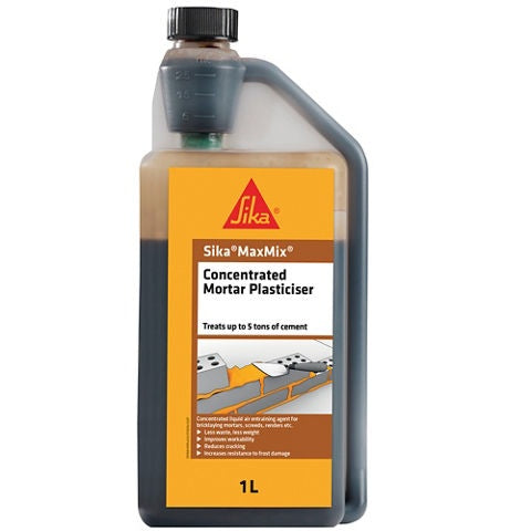 Sika 880826 MaxMix Concentrated Mortar Plasticiser 1L (6 Pack)