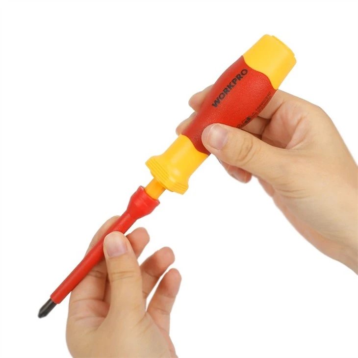 Workpro WP341018 Insulated Interchangeable Screwdriver Set (12 Piece)