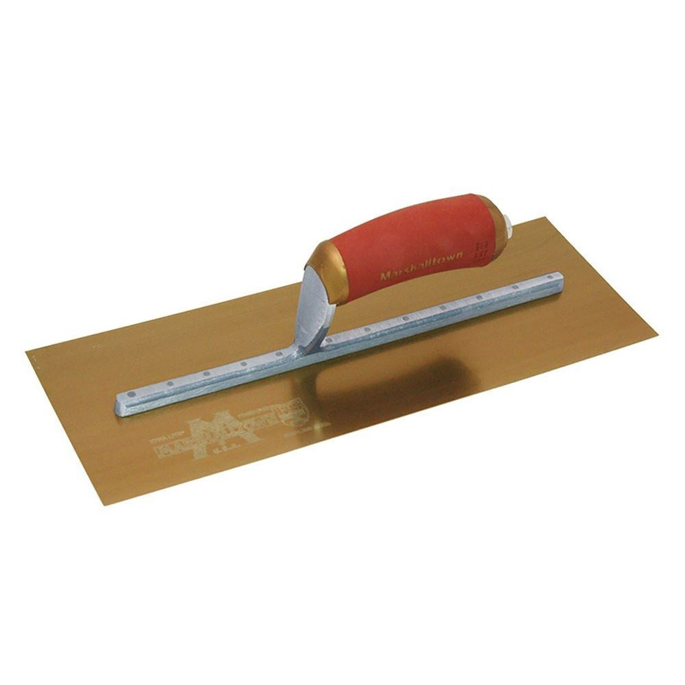 Marshalltown PB13GSDH PermaShape Finishing Trowel Stainless Steel Gold 13" x 5"