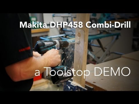 Makita DHP458 18v Cordless li-ion 16mm Compact 2-speed Combi Drill - Toolstop DEMO