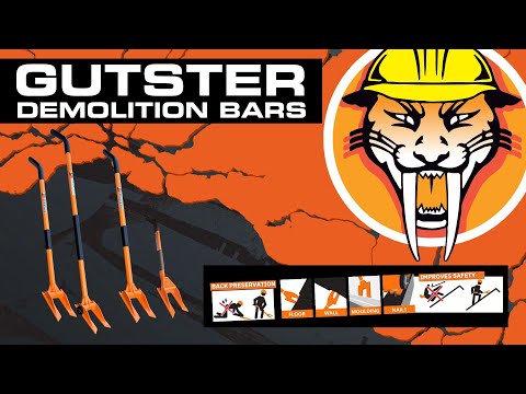 Gutster Demolition Bars | Toolstop.co.uk | Gutster.co.uk