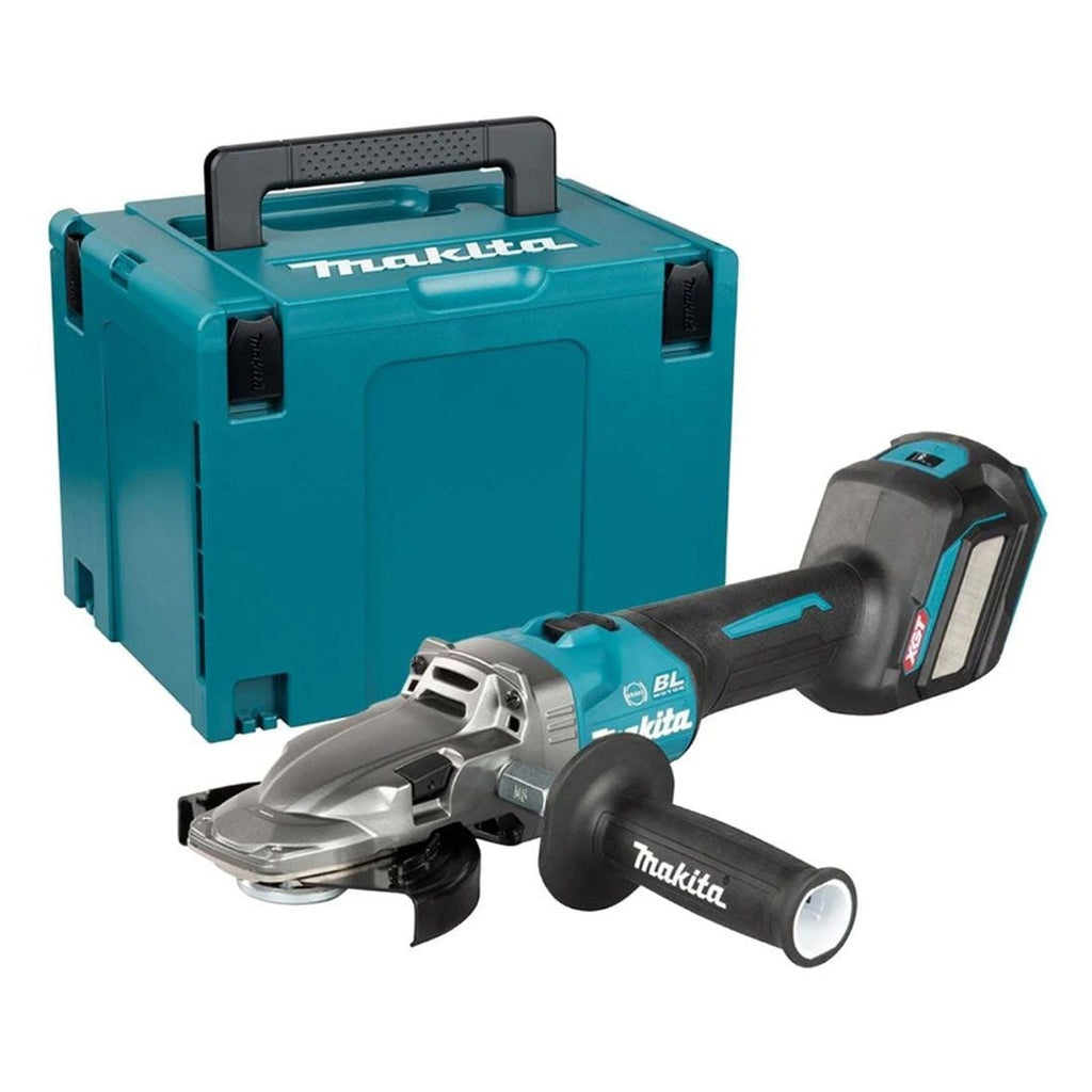 Makita GA055GZ01 40VMax XGT 125mm Flat-Head Angle Grinder (Body Only) in Makpac Case