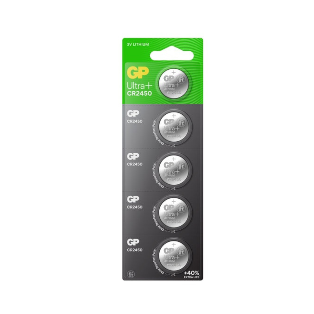 GP CR2450 Lithium Coin Battery 3V (5 Pack)