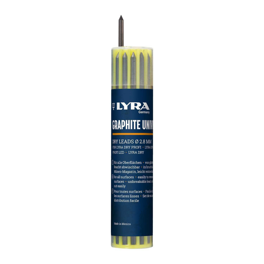Lyra L4499102 DRY Universal Refill Leads 2B Graphite 12 Pieces (10 Pack)