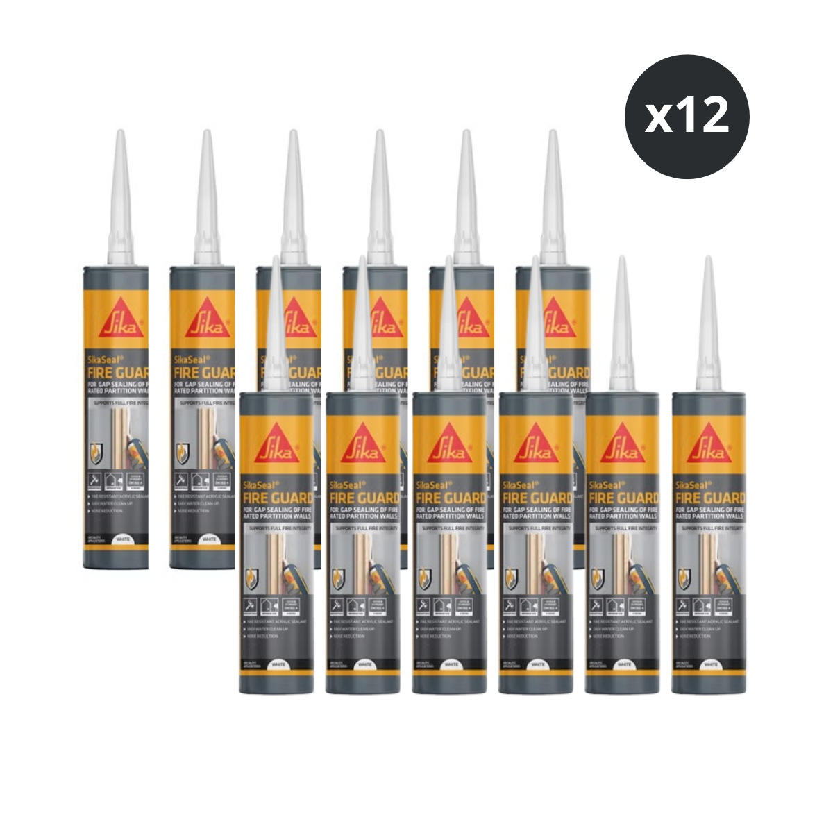 Sika 902103 SikaSeal Fire Guard 295ml (White) - 12 Pack