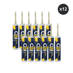 OB1 306173330 Multi-Surface Construction Sealant & Adhesive 290ml (Sandstone) - 12 Pack