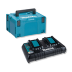 Makita DC18RDS 14.4V-18V LXT Fast Dual-Port Battery Charger (240V) with Makpac Type 3 Case