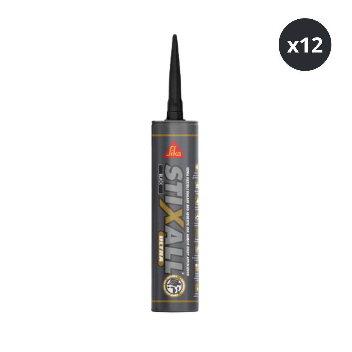 Sika Stixall Ultra 300ml (Black) - Pack of 12