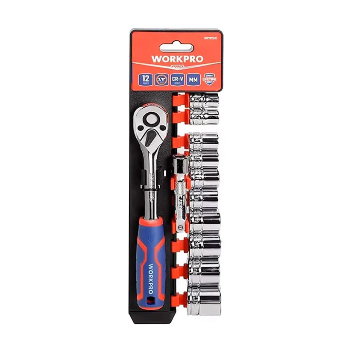 Workpro WP202585 3/8" Drive Socket Set (12 Piece)
