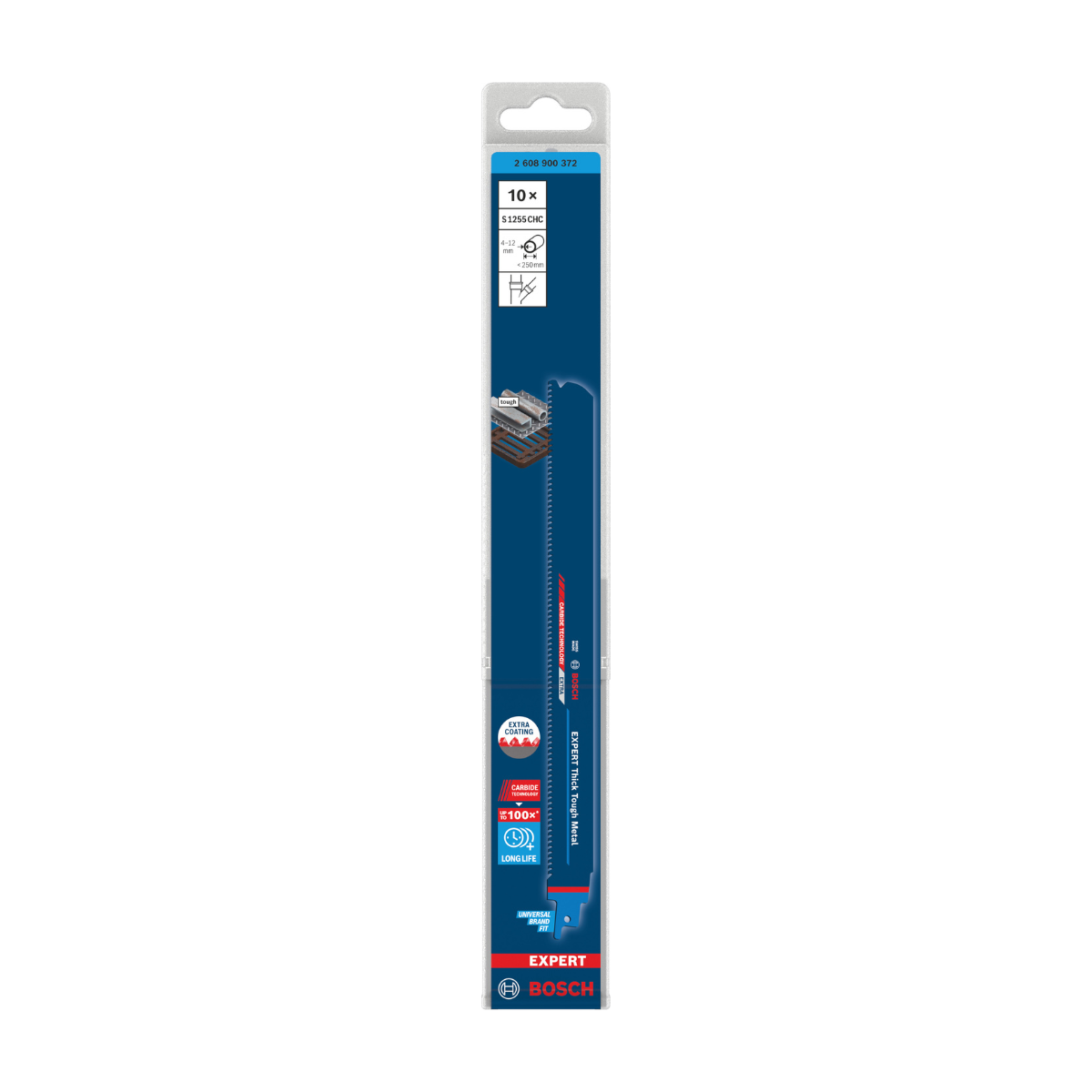 Bosch 2608900372 EXPERT S1255CHC Reciprocating Saw Blades (10 Pack)