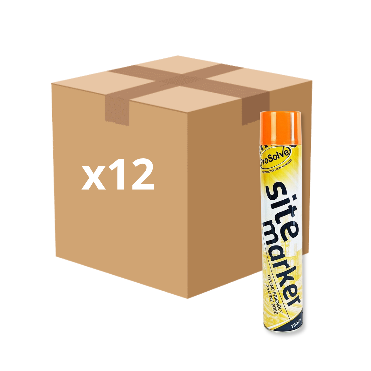 ProSolve PVSMO7A Sitemarker Aerosol Marking Paint Orange