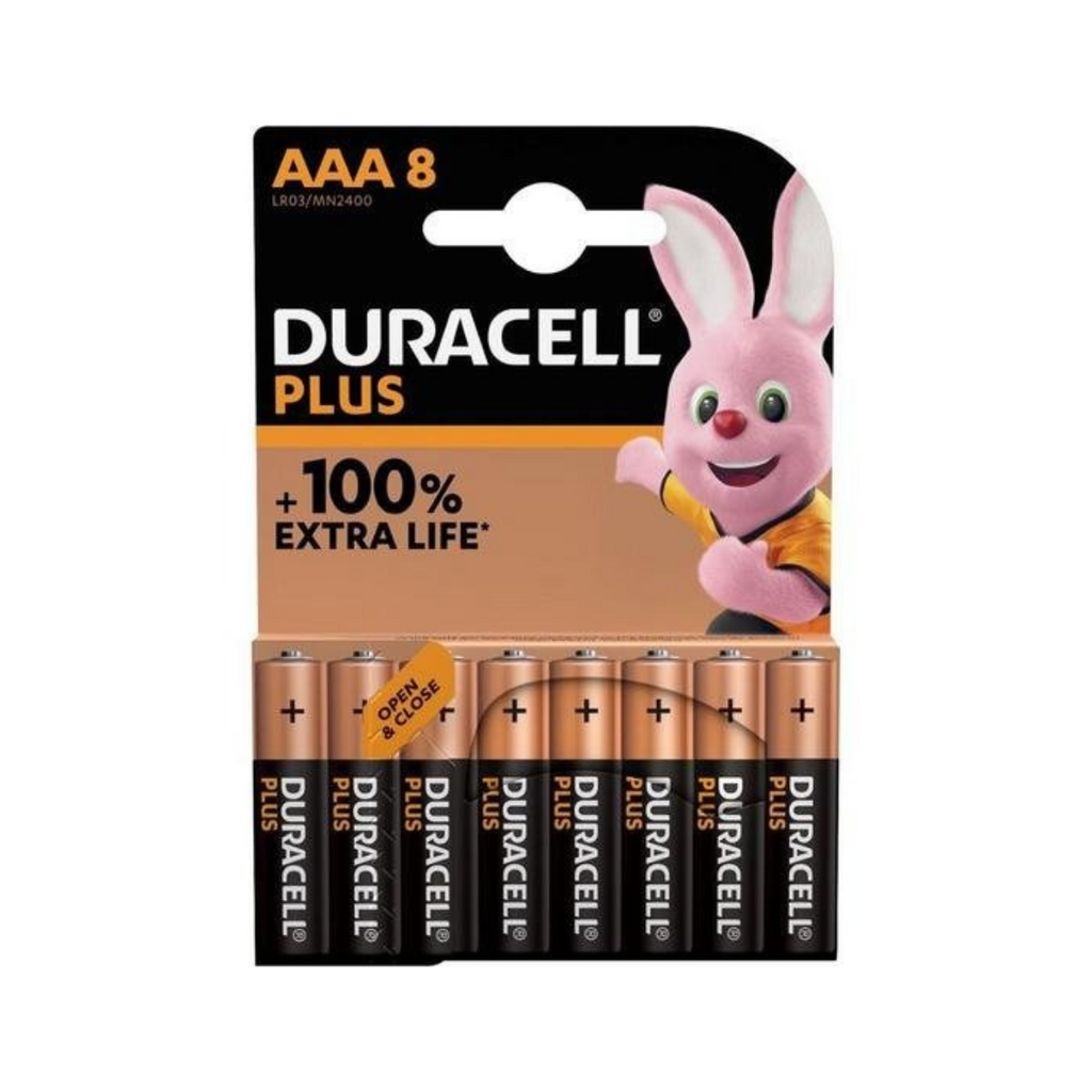 Duracell MN2400B8BOOSTSPECIAL Plus Power Boost AAA Alkaline Batteries (Pack of 8)