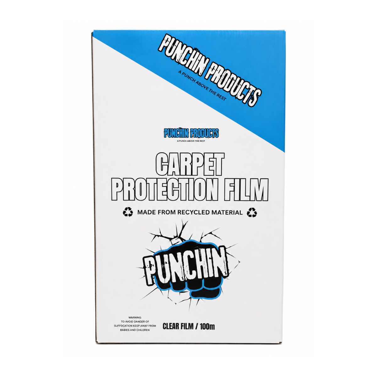 Punchin Carpet Protection Film (Clear) - 600mm x 100m Roll