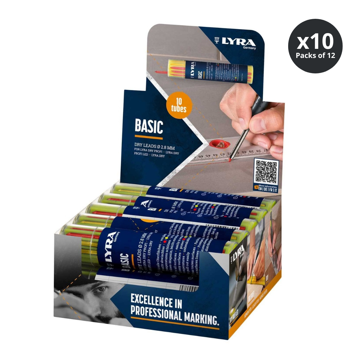 LYRA DRY BASIC universal construction marker refill leads