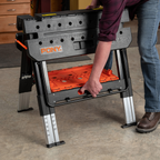Pony Jorgensen 60P Heavy-Duty 2-in-1 Folding Worktable / Saw Horse with 2 x 33412 12" E-Z HOLD Clamps - 500lb / 1,000lb Capacity