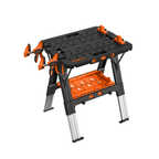Pony Jorgensen 60P Heavy-Duty 2-in-1 Folding Worktable / Saw Horse with 2 x 33412 12" E-Z HOLD Clamps - 500lb / 1,000lb Capacity